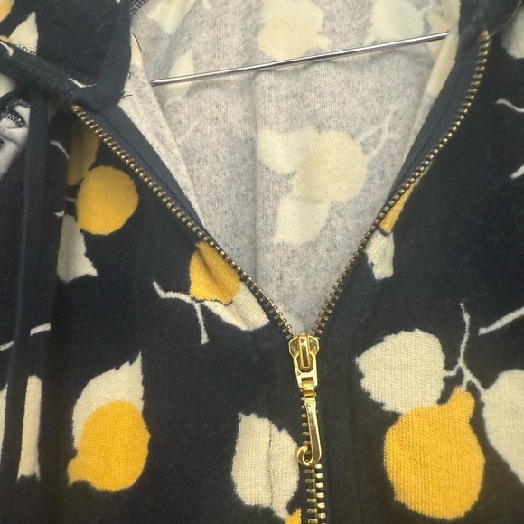 Juicy Couture L Y2K vintage velour lemon hoodie great vintage condition - Picture 7 of 15